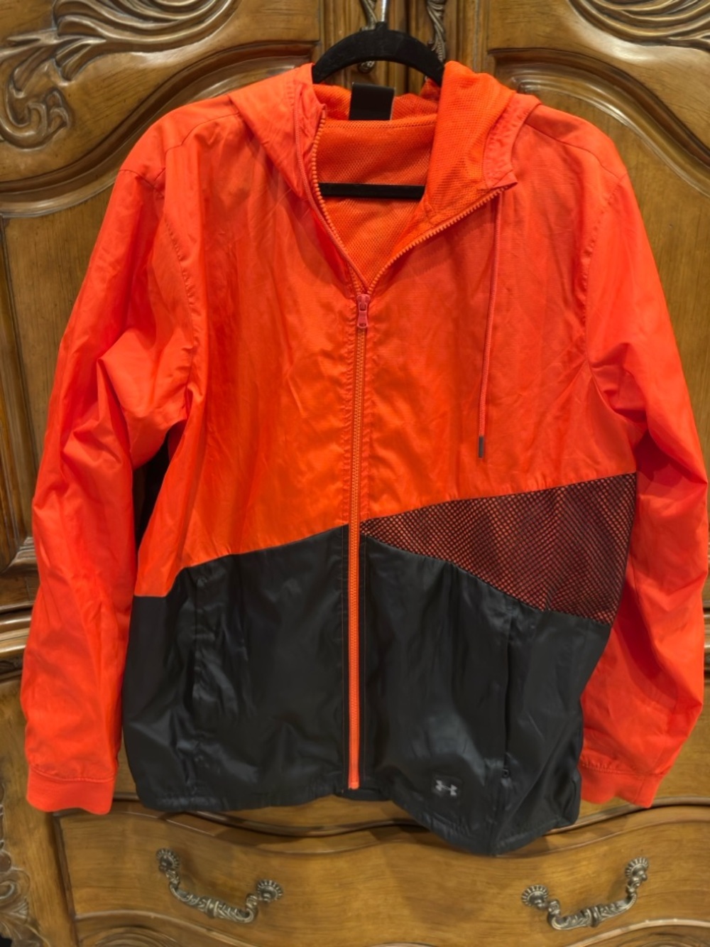 LG Red Mesh Sport Jacket with Black Tag Detail